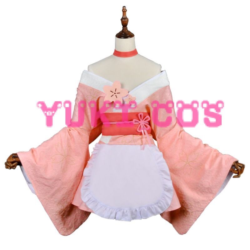 Re:ゼロから始める異世界生活　リゼロ　レム　オリジナル桜イメージ　浴衣　コスプレ衣装　送料無料